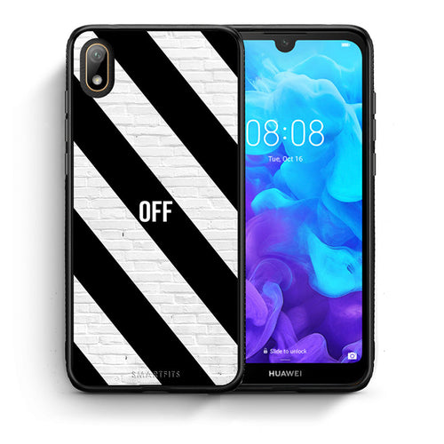 Θήκη Huawei Y5 2019 Get Off από τη Smartfits με σχέδιο στο πίσω μέρος και μαύρο περίβλημα | Huawei Y5 2019 Get Off case with colorful back and black bezels