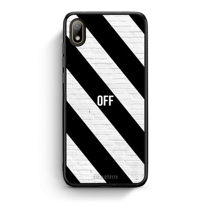 Huawei Y5 2019 Get Off θήκη από τη Smartfits με σχέδιο στο πίσω μέρος και μαύρο περίβλημα | Smartphone case with colorful back and black bezels by Smartfits
