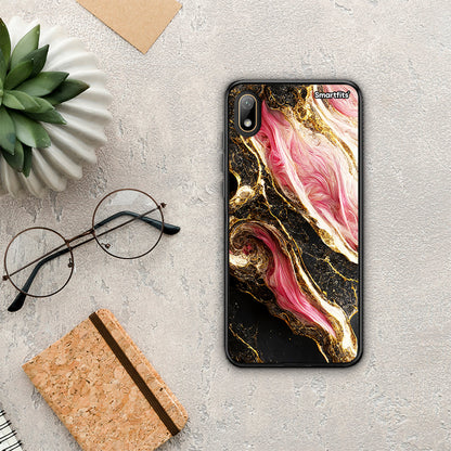 Glamorous Pink Marble - Huawei Y5 2019 θήκη