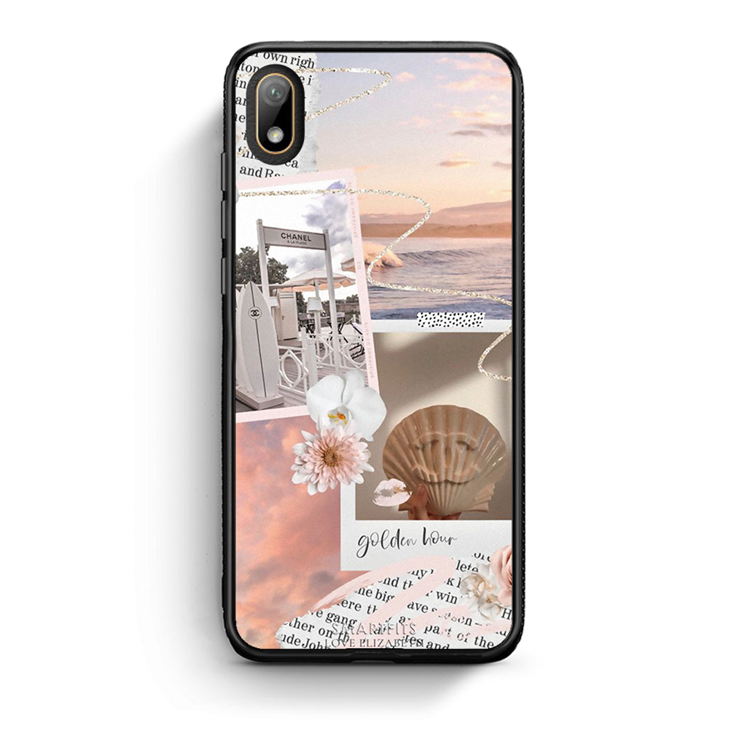 Huawei Y5 2019 Golden Hour Θήκη Αγίου Βαλεντίνου από τη Smartfits με σχέδιο στο πίσω μέρος και μαύρο περίβλημα | Smartphone case with colorful back and black bezels by Smartfits