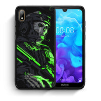 Thumbnail for Θήκη Αγίου Βαλεντίνου Huawei Y5 2019 Green Soldier από τη Smartfits με σχέδιο στο πίσω μέρος και μαύρο περίβλημα | Huawei Y5 2019 Green Soldier case with colorful back and black bezels