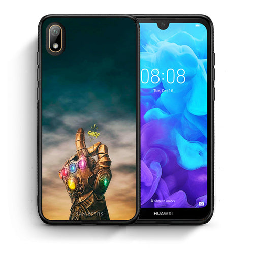 Θήκη Huawei Y5 2019 Infinity Snap από τη Smartfits με σχέδιο στο πίσω μέρος και μαύρο περίβλημα | Huawei Y5 2019 Infinity Snap case with colorful back and black bezels