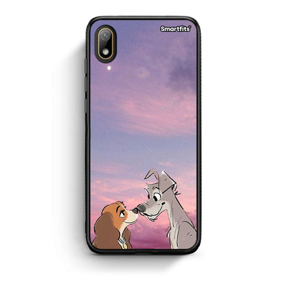 Huawei Y5 2019 Lady And Tramp θήκη από τη Smartfits με σχέδιο στο πίσω μέρος και μαύρο περίβλημα | Smartphone case with colorful back and black bezels by Smartfits