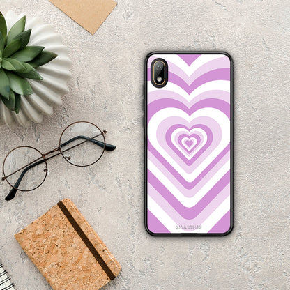 Lilac Hearts - Huawei Y5 2019 θήκη