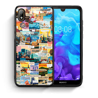 Thumbnail for Θήκη Huawei Y5 2019 Live To Travel από τη Smartfits με σχέδιο στο πίσω μέρος και μαύρο περίβλημα | Huawei Y5 2019 Live To Travel case with colorful back and black bezels