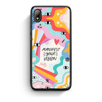 Thumbnail for Huawei Y5 2019 Manifest Your Vision θήκη από τη Smartfits με σχέδιο στο πίσω μέρος και μαύρο περίβλημα | Smartphone case with colorful back and black bezels by Smartfits