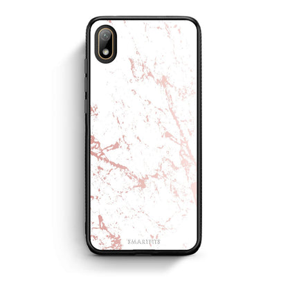 116 - Huawei Y5 2019 Pink Splash Marble case, cover, bumper