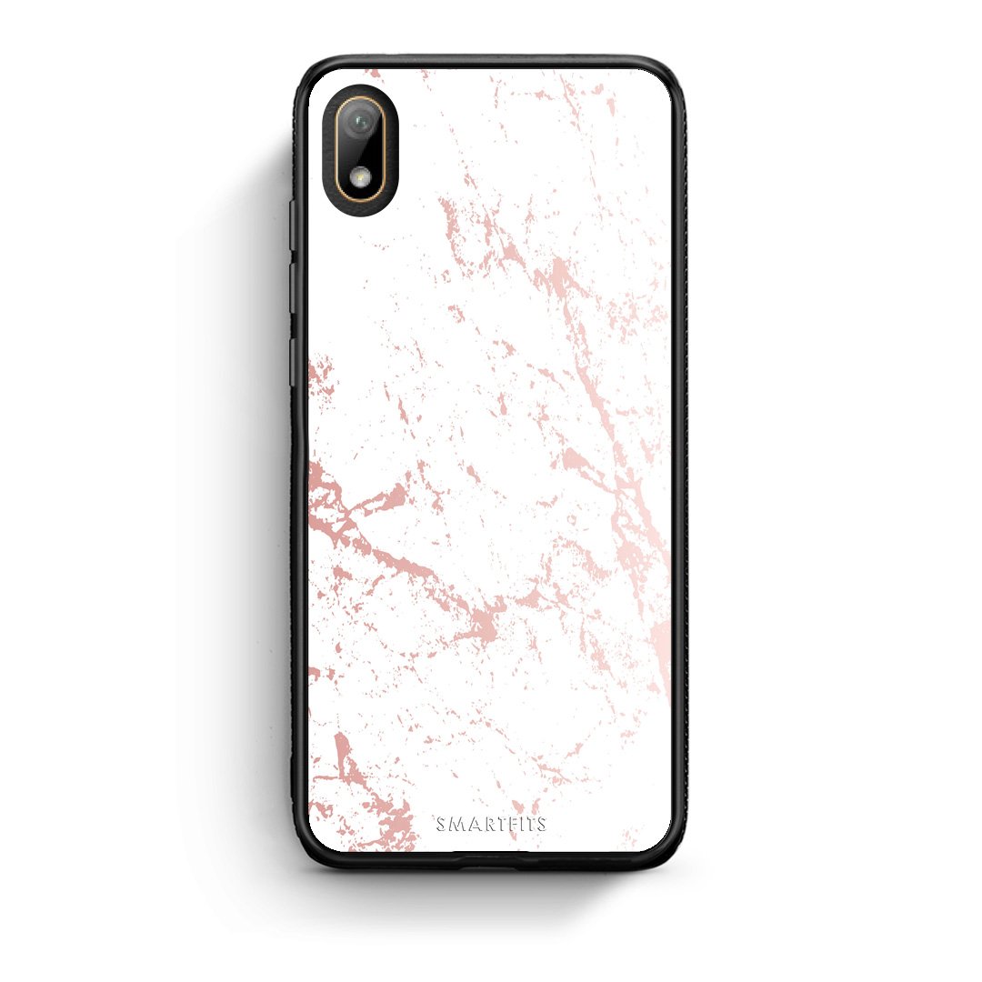 116 - Huawei Y5 2019 Pink Splash Marble case, cover, bumper
