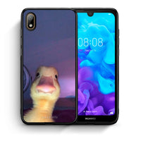 Thumbnail for Θήκη Huawei Y5 2019 Meme Duck από τη Smartfits με σχέδιο στο πίσω μέρος και μαύρο περίβλημα | Huawei Y5 2019 Meme Duck case with colorful back and black bezels