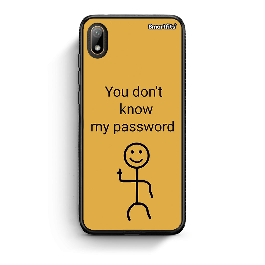 Huawei Y5 2019 My Password Θήκη από τη Smartfits με σχέδιο στο πίσω μέρος και μαύρο περίβλημα | Smartphone case with colorful back and black bezels by Smartfits