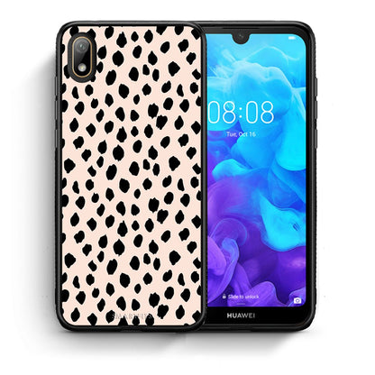 Θήκη Huawei Y5 2019 New Polka Dots από τη Smartfits με σχέδιο στο πίσω μέρος και μαύρο περίβλημα | Huawei Y5 2019 New Polka Dots case with colorful back and black bezels