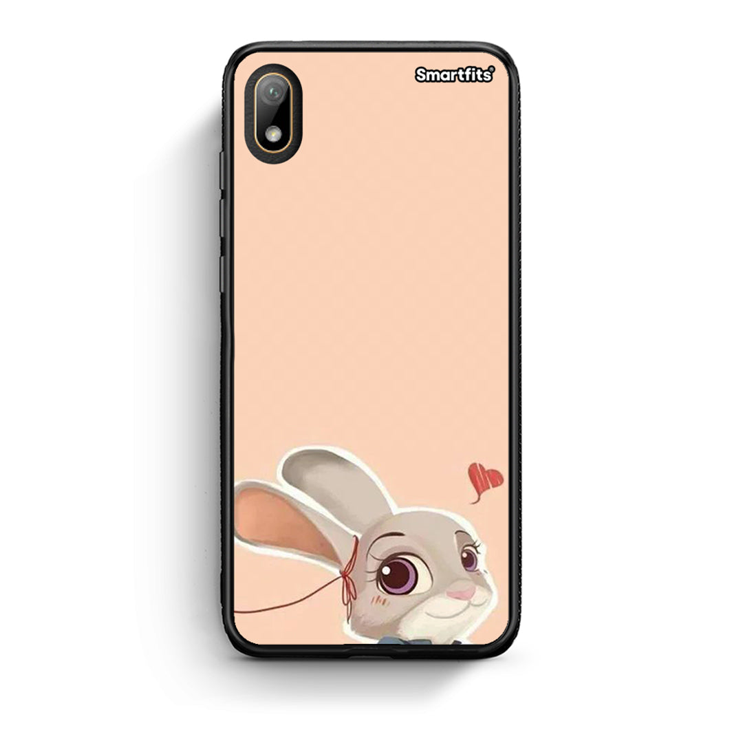 Huawei Y5 2019 Nick Wilde And Judy Hopps Love 2 θήκη από τη Smartfits με σχέδιο στο πίσω μέρος και μαύρο περίβλημα | Smartphone case with colorful back and black bezels by Smartfits