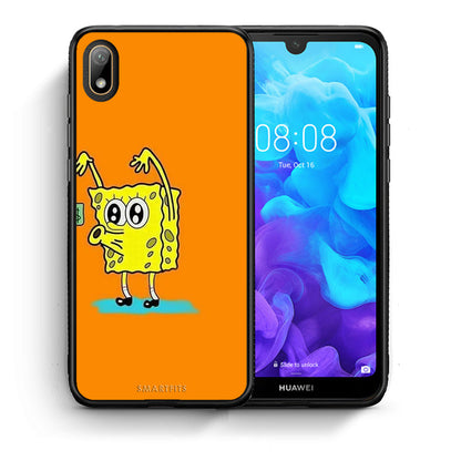 Θήκη Αγίου Βαλεντίνου Huawei Y5 2019 No Money 2 από τη Smartfits με σχέδιο στο πίσω μέρος και μαύρο περίβλημα | Huawei Y5 2019 No Money 2 case with colorful back and black bezels