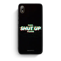 Thumbnail for Huawei Y5 2019 OMG ShutUp θήκη από τη Smartfits με σχέδιο στο πίσω μέρος και μαύρο περίβλημα | Smartphone case with colorful back and black bezels by Smartfits