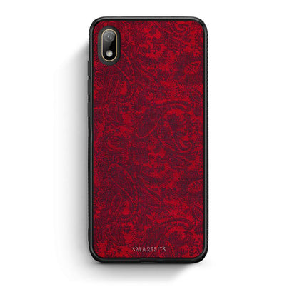 Huawei Y5 2019 Paisley Cashmere θήκη από τη Smartfits με σχέδιο στο πίσω μέρος και μαύρο περίβλημα | Smartphone case with colorful back and black bezels by Smartfits