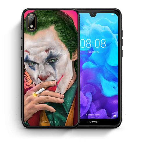 Θήκη Huawei Y5 2019 JokesOnU PopArt από τη Smartfits με σχέδιο στο πίσω μέρος και μαύρο περίβλημα | Huawei Y5 2019 JokesOnU PopArt case with colorful back and black bezels