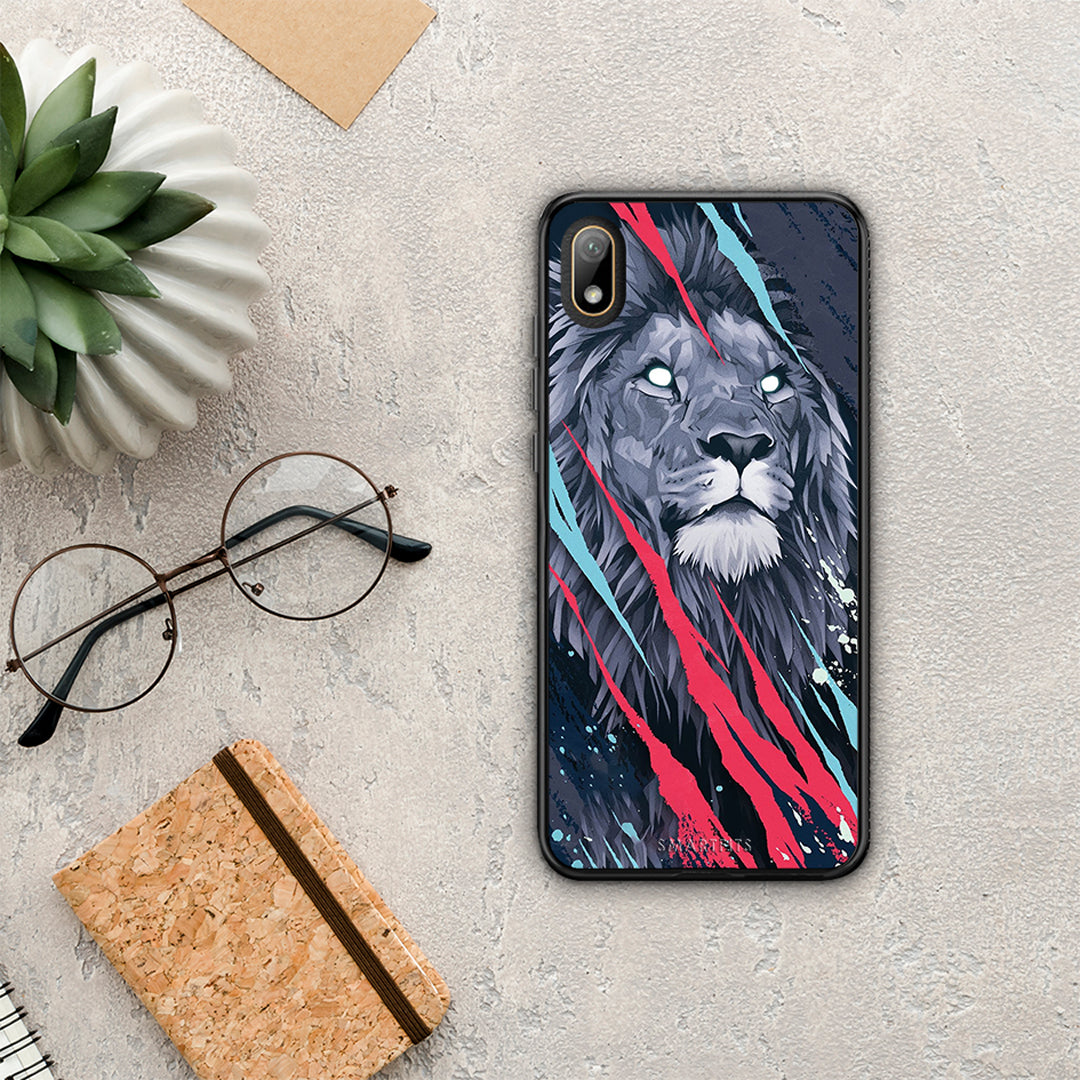 PopArt Lion Designer - Huawei Y5 2019 θήκη