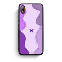 Thumbnail for Huawei Y5 2019 Purple Mariposa Θήκη Αγίου Βαλεντίνου από τη Smartfits με σχέδιο στο πίσω μέρος και μαύρο περίβλημα | Smartphone case with colorful back and black bezels by Smartfits