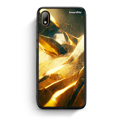 Huawei Y5 2019 Real Gold θήκη από τη Smartfits με σχέδιο στο πίσω μέρος και μαύρο περίβλημα | Smartphone case with colorful back and black bezels by Smartfits