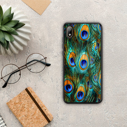 Real Peacock Feathers - Huawei Y5 2019 θήκη