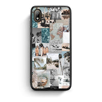 Thumbnail for Huawei Y5 2019 Retro Beach Life Θήκη από τη Smartfits με σχέδιο στο πίσω μέρος και μαύρο περίβλημα | Smartphone case with colorful back and black bezels by Smartfits