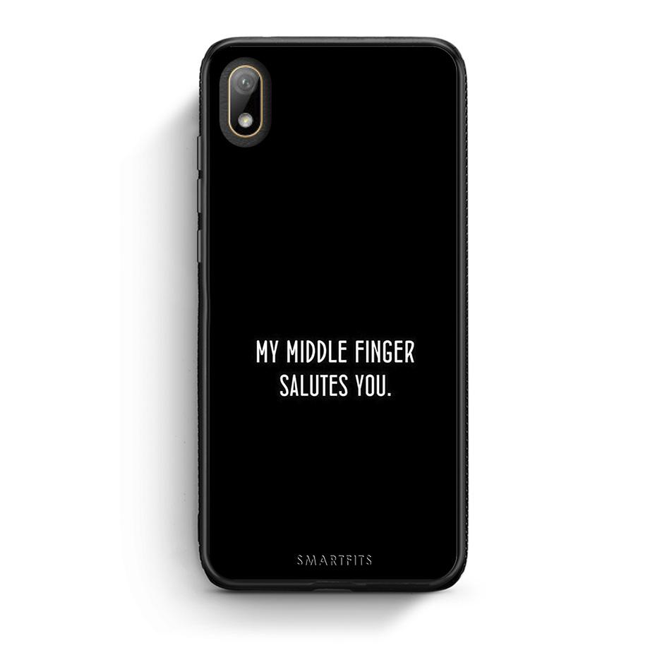 Huawei Y5 2019 Salute θήκη από τη Smartfits με σχέδιο στο πίσω μέρος και μαύρο περίβλημα | Smartphone case with colorful back and black bezels by Smartfits