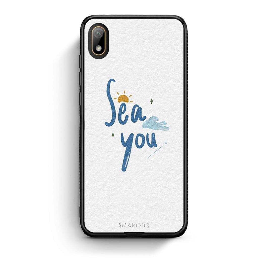 Huawei Y5 2019 Sea You Θήκη από τη Smartfits με σχέδιο στο πίσω μέρος και μαύρο περίβλημα | Smartphone case with colorful back and black bezels by Smartfits