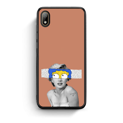 Huawei Y5 2019 Sim Merilyn θήκη από τη Smartfits με σχέδιο στο πίσω μέρος και μαύρο περίβλημα | Smartphone case with colorful back and black bezels by Smartfits
