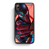 Thumbnail for Huawei Y5 2019 Spider Hand Θήκη από τη Smartfits με σχέδιο στο πίσω μέρος και μαύρο περίβλημα | Smartphone case with colorful back and black bezels by Smartfits
