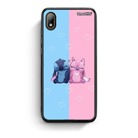 Thumbnail for Huawei Y5 2019 Stitch And Angel θήκη από τη Smartfits με σχέδιο στο πίσω μέρος και μαύρο περίβλημα | Smartphone case with colorful back and black bezels by Smartfits