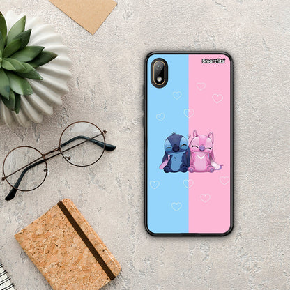 Stitch And Angel - Huawei Y5 2019 θήκη
