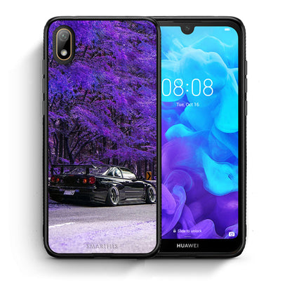 Θήκη Αγίου Βαλεντίνου Huawei Y5 2019 Super Car από τη Smartfits με σχέδιο στο πίσω μέρος και μαύρο περίβλημα | Huawei Y5 2019 Super Car case with colorful back and black bezels