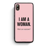 Thumbnail for Huawei Y5 2019 Superpower Woman θήκη από τη Smartfits με σχέδιο στο πίσω μέρος και μαύρο περίβλημα | Smartphone case with colorful back and black bezels by Smartfits