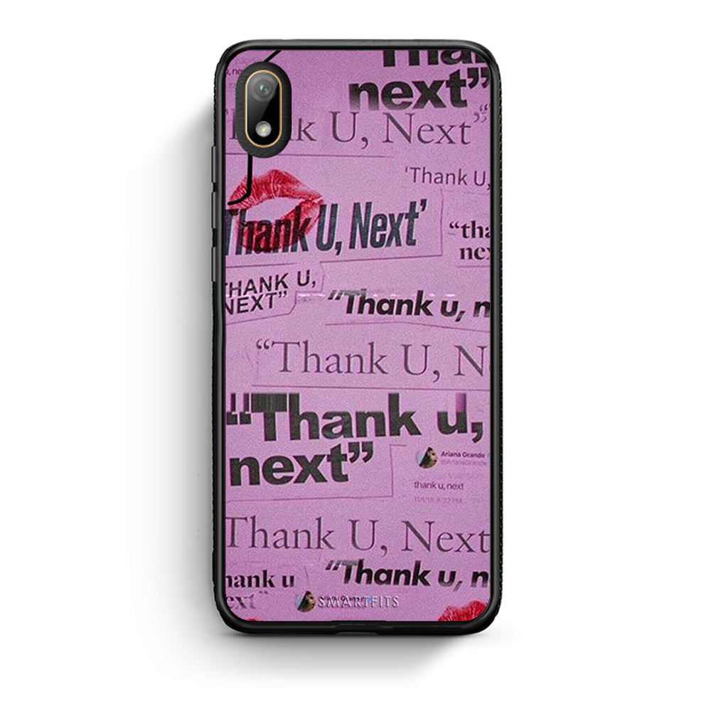 Huawei Y5 2019 Thank You Next Θήκη Αγίου Βαλεντίνου από τη Smartfits με σχέδιο στο πίσω μέρος και μαύρο περίβλημα | Smartphone case with colorful back and black bezels by Smartfits