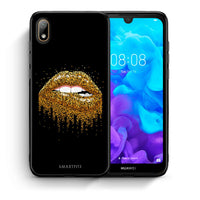 Thumbnail for Θήκη Huawei Y5 2019 Golden Valentine από τη Smartfits με σχέδιο στο πίσω μέρος και μαύρο περίβλημα | Huawei Y5 2019 Golden Valentine case with colorful back and black bezels
