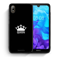 Thumbnail for Θήκη Huawei Y5 2019 Queen Valentine από τη Smartfits με σχέδιο στο πίσω μέρος και μαύρο περίβλημα | Huawei Y5 2019 Queen Valentine case with colorful back and black bezels