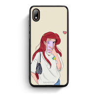 Thumbnail for Huawei Y5 2019 Walking Mermaid Θήκη από τη Smartfits με σχέδιο στο πίσω μέρος και μαύρο περίβλημα | Smartphone case with colorful back and black bezels by Smartfits