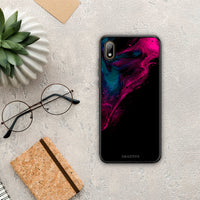 Thumbnail for Watercolor Pink Black - Huawei Y5 2019 θήκη