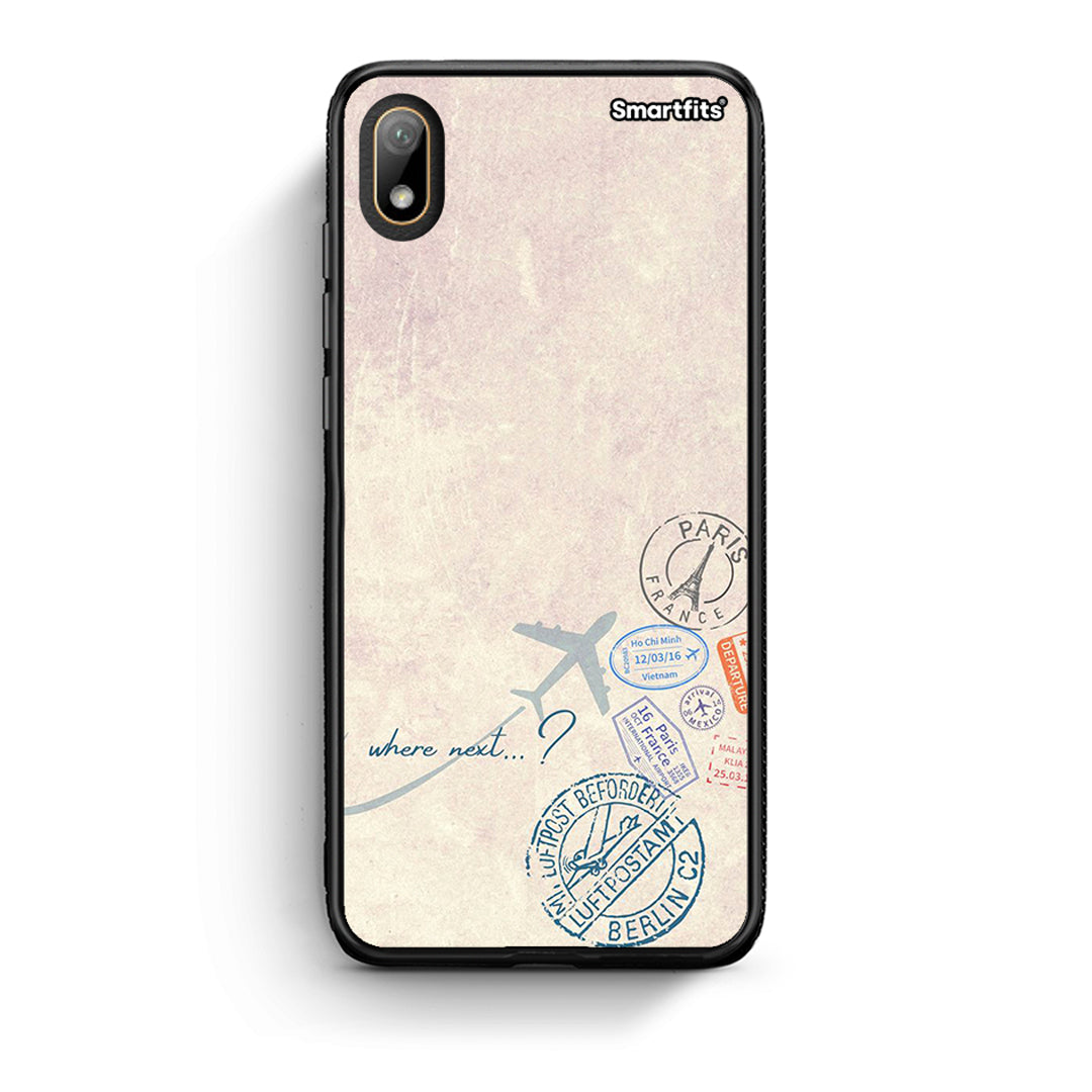 Huawei Y5 2019 Where Next Θήκη από τη Smartfits με σχέδιο στο πίσω μέρος και μαύρο περίβλημα | Smartphone case with colorful back and black bezels by Smartfits