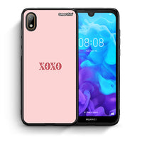 Thumbnail for Θήκη Huawei Y5 2019 XOXO Love από τη Smartfits με σχέδιο στο πίσω μέρος και μαύρο περίβλημα | Huawei Y5 2019 XOXO Love case with colorful back and black bezels