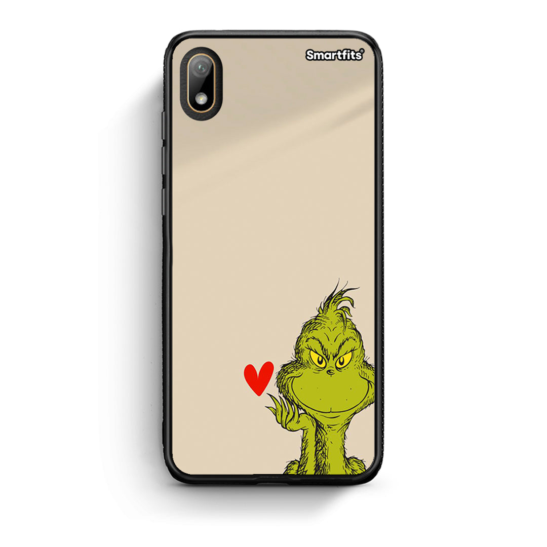 Huawei Y5 2019 Xmas Grinch θήκη από τη Smartfits με σχέδιο στο πίσω μέρος και μαύρο περίβλημα | Smartphone case with colorful back and black bezels by Smartfits