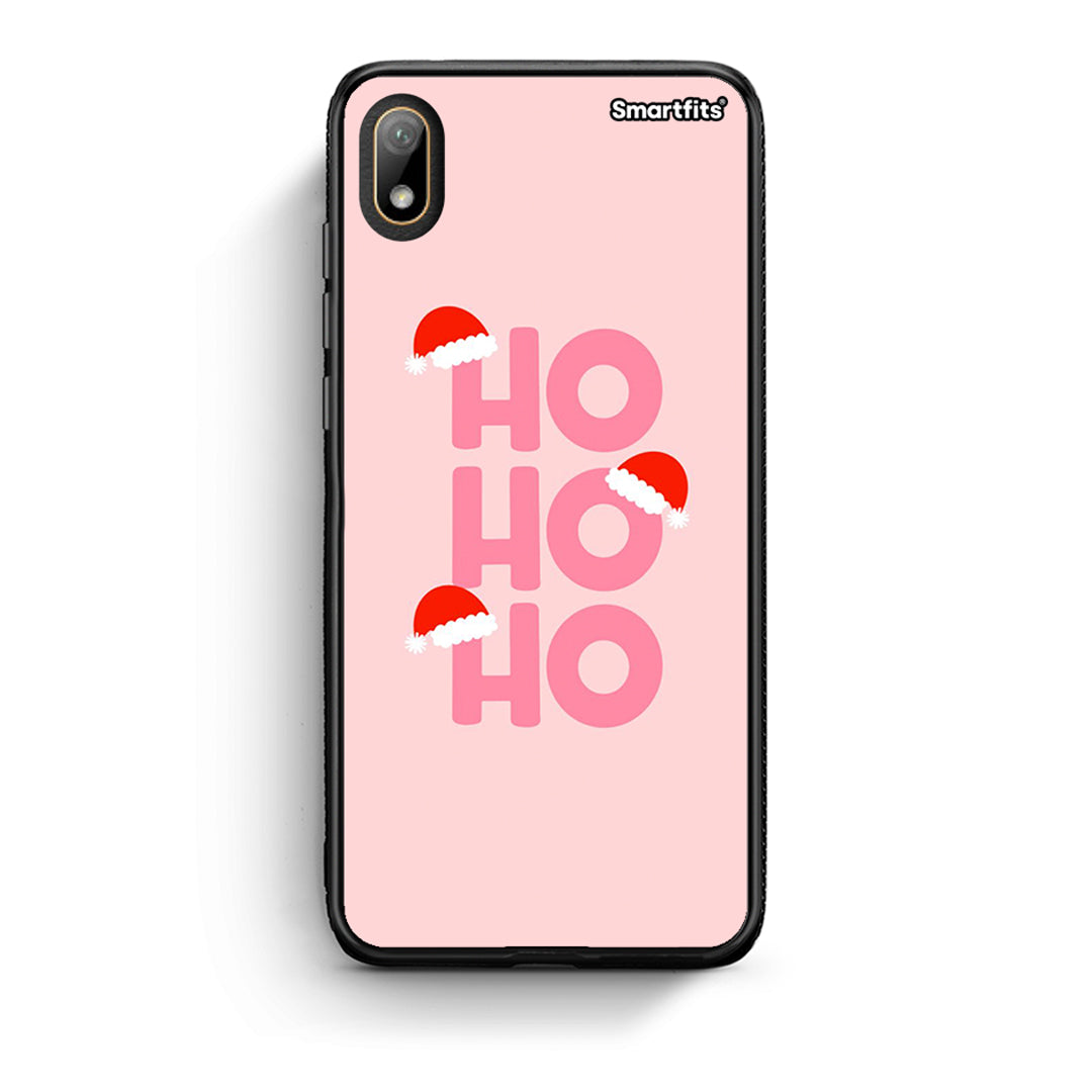 Huawei Y5 2019 Xmas Ho Ho Ho θήκη από τη Smartfits με σχέδιο στο πίσω μέρος και μαύρο περίβλημα | Smartphone case with colorful back and black bezels by Smartfits