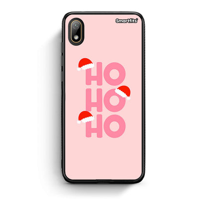 Huawei Y5 2019 Xmas Ho Ho Ho θήκη από τη Smartfits με σχέδιο στο πίσω μέρος και μαύρο περίβλημα | Smartphone case with colorful back and black bezels by Smartfits