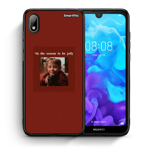 Θήκη Huawei Y5 2019 Xmas Ultimate Spirit από τη Smartfits με σχέδιο στο πίσω μέρος και μαύρο περίβλημα | Huawei Y5 2019 Xmas Ultimate Spirit case with colorful back and black bezels