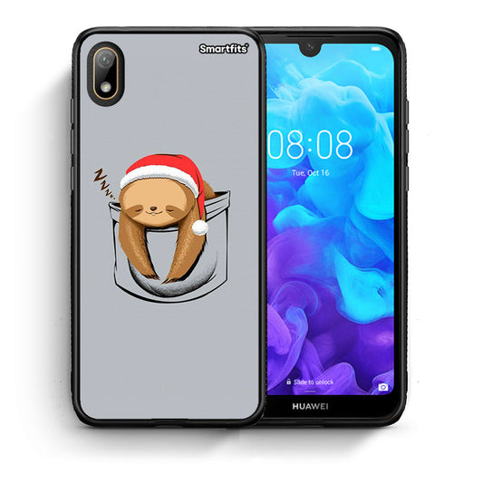 Θήκη Huawei Y5 2019 Xmas Zzzz από τη Smartfits με σχέδιο στο πίσω μέρος και μαύρο περίβλημα | Huawei Y5 2019 Xmas Zzzz case with colorful back and black bezels