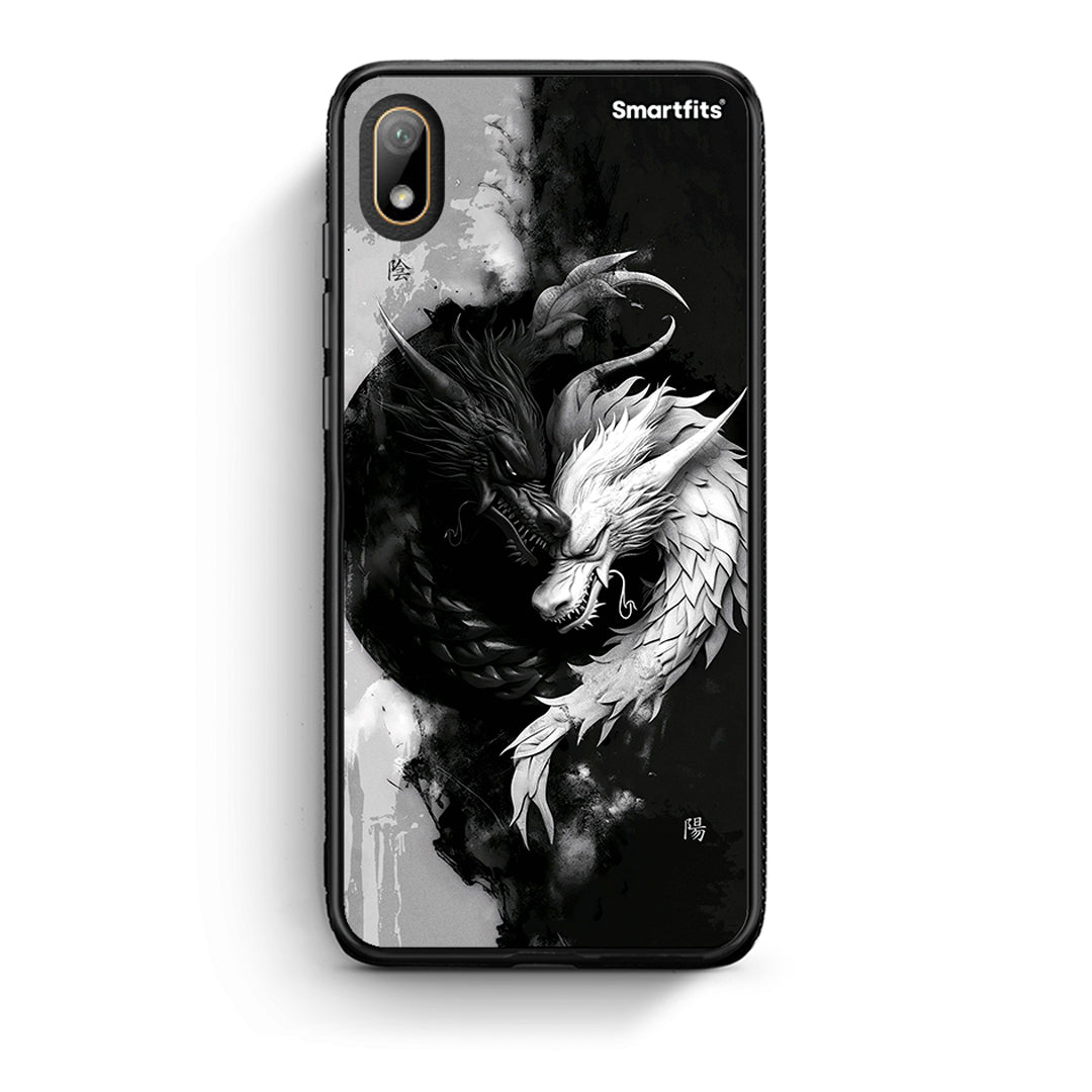 Huawei Y5 2019 Yin Yang Θήκη από τη Smartfits με σχέδιο στο πίσω μέρος και μαύρο περίβλημα | Smartphone case with colorful back and black bezels by Smartfits