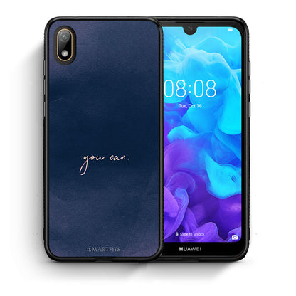 Θήκη Huawei Y5 2019 You Can από τη Smartfits με σχέδιο στο πίσω μέρος και μαύρο περίβλημα | Huawei Y5 2019 You Can case with colorful back and black bezels