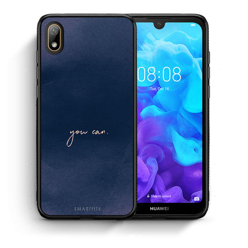 Θήκη Huawei Y5 2019 You Can από τη Smartfits με σχέδιο στο πίσω μέρος και μαύρο περίβλημα | Huawei Y5 2019 You Can case with colorful back and black bezels