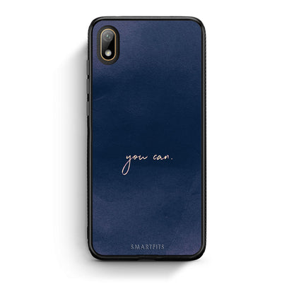 Huawei Y5 2019 You Can θήκη από τη Smartfits με σχέδιο στο πίσω μέρος και μαύρο περίβλημα | Smartphone case with colorful back and black bezels by Smartfits
