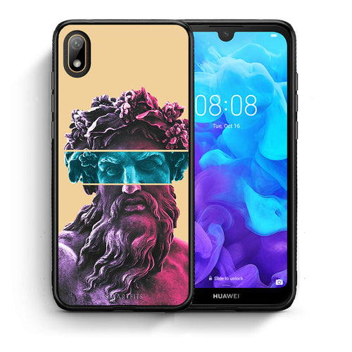 Θήκη Αγίου Βαλεντίνου Huawei Y5 2019 Zeus Art από τη Smartfits με σχέδιο στο πίσω μέρος και μαύρο περίβλημα | Huawei Y5 2019 Zeus Art case with colorful back and black bezels